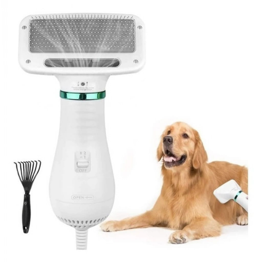 SECADOR DE PELO PARA PERRO CON CEPILLO - DRYER WITH SLICKER BRUSH